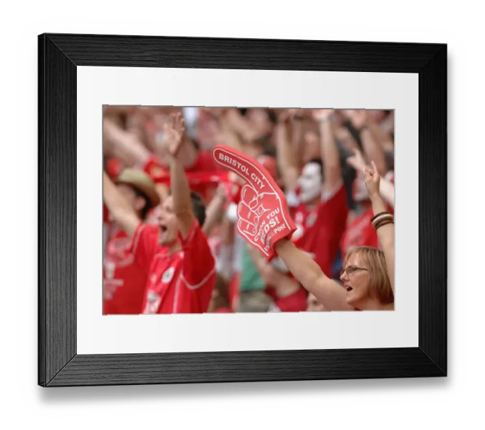 Framed Print : Bristol City FC's Thrilling Play-Off Victory: Season 07-08 - Play-Off Final Triumph