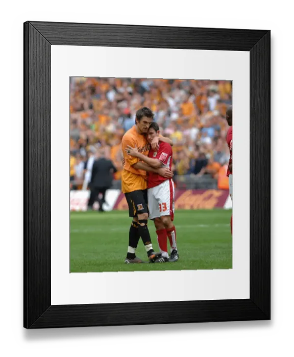 Framed Print : Bristol City's Lee Johnson Celebrates Promotion to Championship after Play-Off Final Victory Framed Print : Bristol City's Lee Johnson Celebrates Promotion to Championship after Play-Off Final Victory