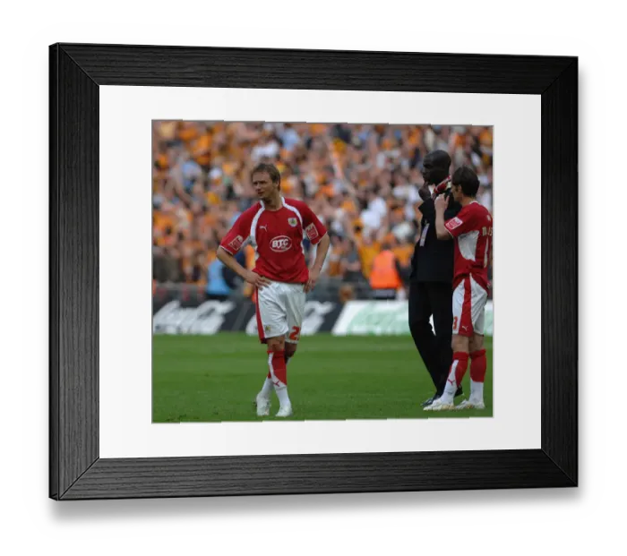 Framed Print : Bristol City's Unstoppable Duo: Lee Trundle and Jamie McAllister Celebrate Play Off Final Victory Framed Print : Bristol City's Unstoppable Duo: Lee Trundle and Jamie McAllister Celebrate Play Off Final Victory