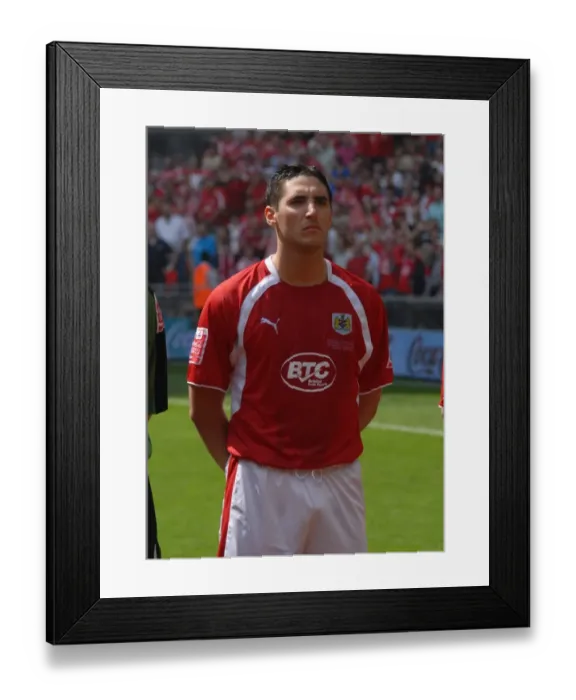Framed Print : Bradley Orr's Euphoric Moment: Bristol City's Promotion to Championship