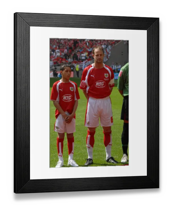 Framed Print : Bristol City's Play-Off Final Triumph: Louis Carey's Euphoric Celebration Framed Print : Bristol City's Play-Off Final Triumph: Louis Carey's Euphoric Celebration