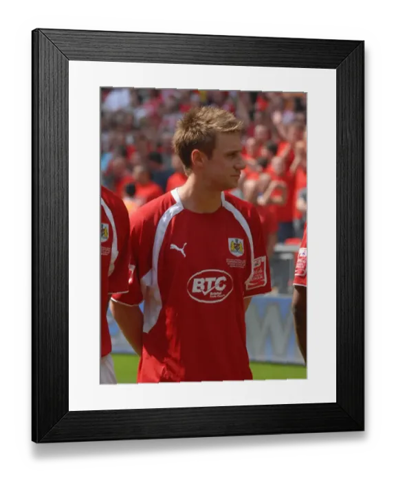 Framed Print : David Noble's Euphoric Moment: Bristol City's Play-Off Final Victory Framed Print : David Noble's Euphoric Moment: Bristol City's Play-Off Final Victory