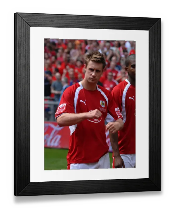 Framed Print : David Noble's Euphoric Moment: Bristol City's Play-Off Final Victory Framed Print : David Noble's Euphoric Moment: Bristol City's Play-Off Final Victory