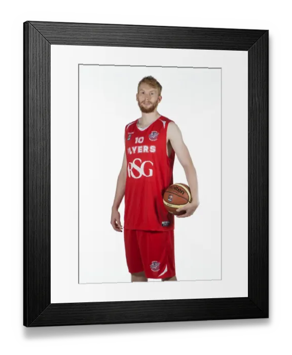 Framed Print : Bristol City Football Star Mathias Seilund Trains with Basketball Team, Bristol Academy Flyers Framed Print : Bristol City Football Star Mathias Seilund Trains with Basketball Team, Bristol Academy Flyers