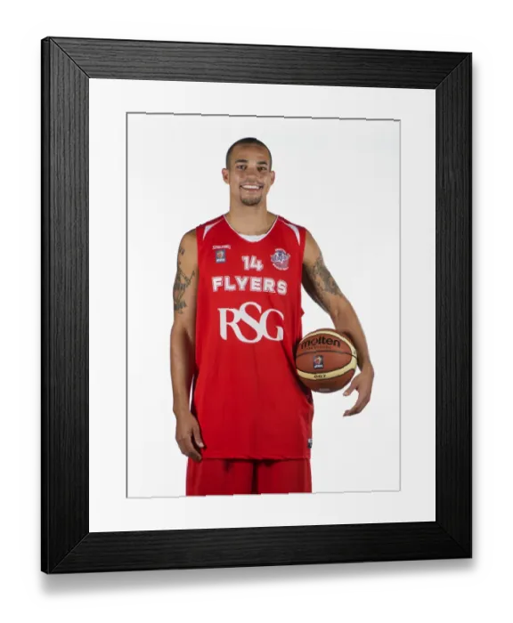 Framed Print : Bristol Academy Flyers: Doug McLaughlin-Williams in Action