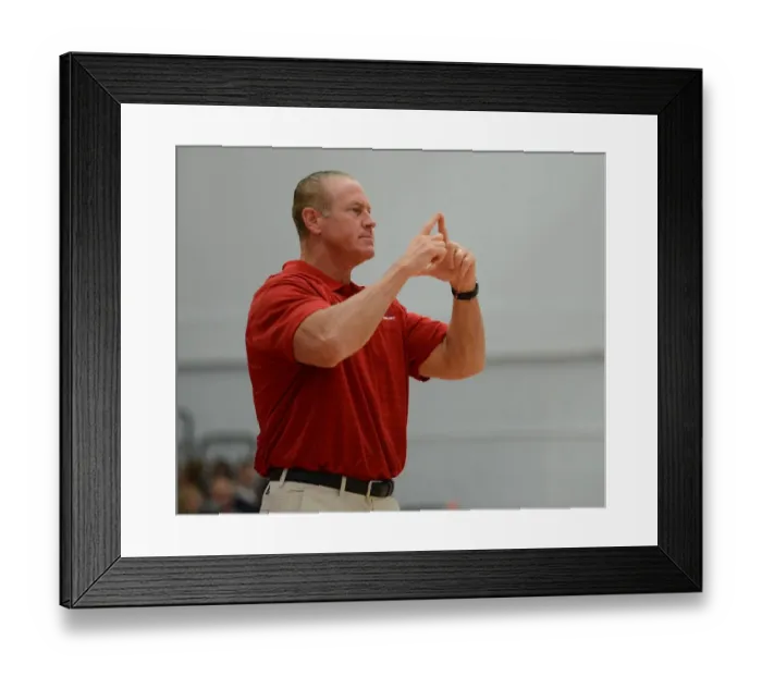Framed Print : Coach Kilmartin Gives Directions: Bristol City FC's Basketball Team, The Flyers Framed Print : Coach Kilmartin Gives Directions: Bristol City FC's Basketball Team, The Flyers