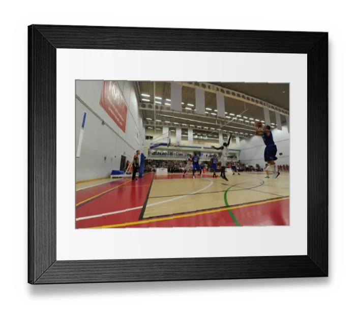Framed Print : British Basketball League: 2014 Season Opener - Flyers vs. Raiders Clash at SGS Wise Campus