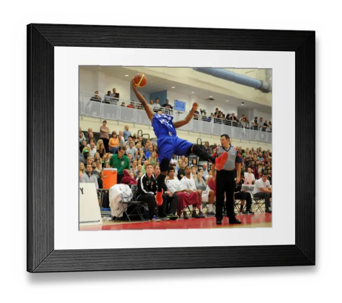 Framed Print : Intense Basketball Showdown: Dwayne Lautier-Ogunleye's Determined Play (Bristol Flyers vs. Plymouth Raiders) Framed Print : Intense Basketball Showdown: Dwayne Lautier-Ogunleye's Determined Play (Bristol Flyers vs. Plymouth Raiders)