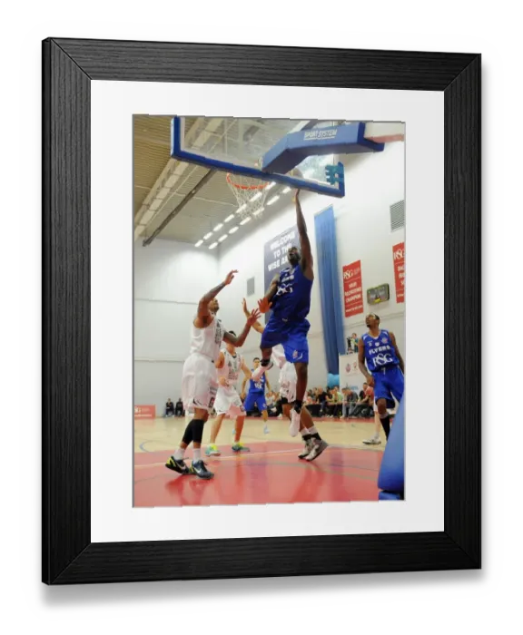 Framed Print : Thrilling British Basketball League Match: Flyers vs. Raiders at SGS Wise Campus (September 2014) Framed Print : Thrilling British Basketball League Match: Flyers vs. Raiders at SGS Wise Campus (September 2014)