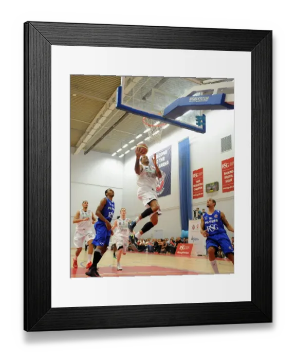 Framed Print : Intense Basketball Clash: Bristol Flyers vs. Plymouth Raiders at SGS Wise Campus - September 2014 Framed Print : Intense Basketball Clash: Bristol Flyers vs. Plymouth Raiders at SGS Wise Campus - September 2014