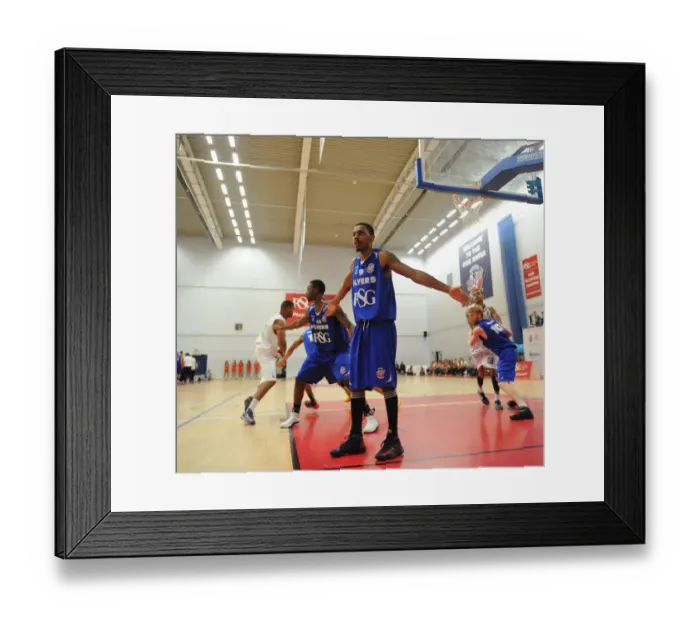 Framed Print : Thrilling British Basketball League Match: Flyers vs. Raiders at SGS Wise Campus (September 2014) Framed Print : Thrilling British Basketball League Match: Flyers vs. Raiders at SGS Wise Campus (September 2014)