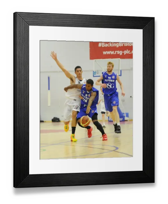 Framed Print : Bristol Flyers Dwayne Lautier-Ogunleye Drives Forward in Basketball Action Against Plymouth Raiders Framed Print : Bristol Flyers Dwayne Lautier-Ogunleye Drives Forward in Basketball Action Against Plymouth Raiders