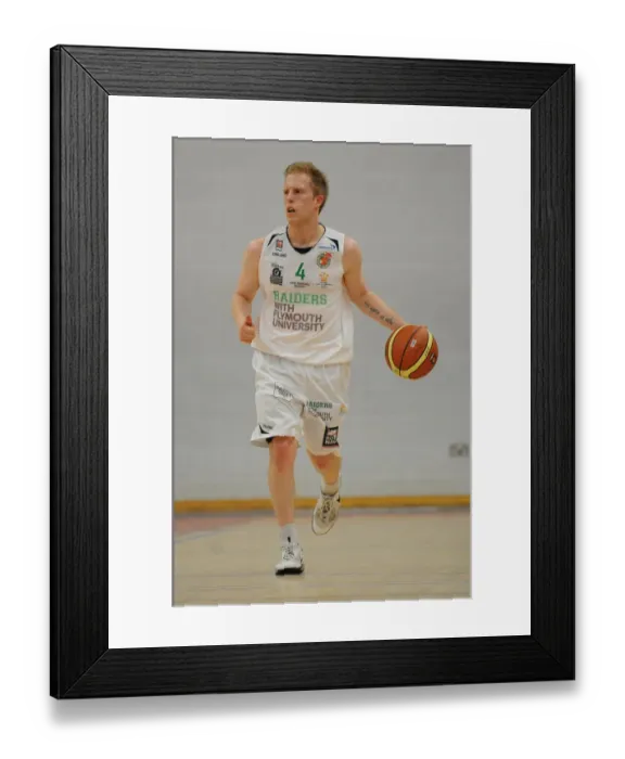 Framed Print : Intense Basketball Clash: Flyers vs. Raiders, British Basketball League Framed Print : Intense Basketball Clash: Flyers vs. Raiders, British Basketball League