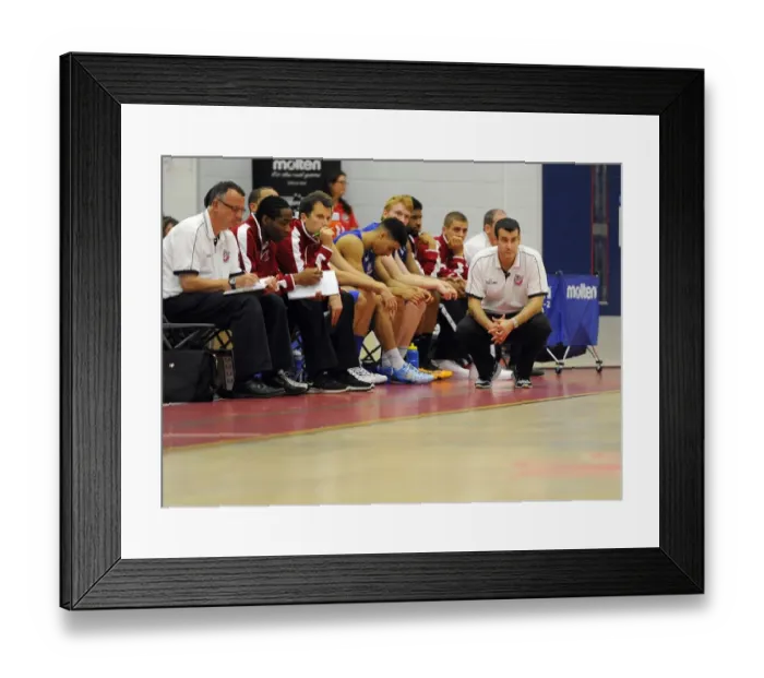Framed Print : Andreas Kapoulas: Leading the Charge in Intense Basketball Action - Flyers vs. Raiders