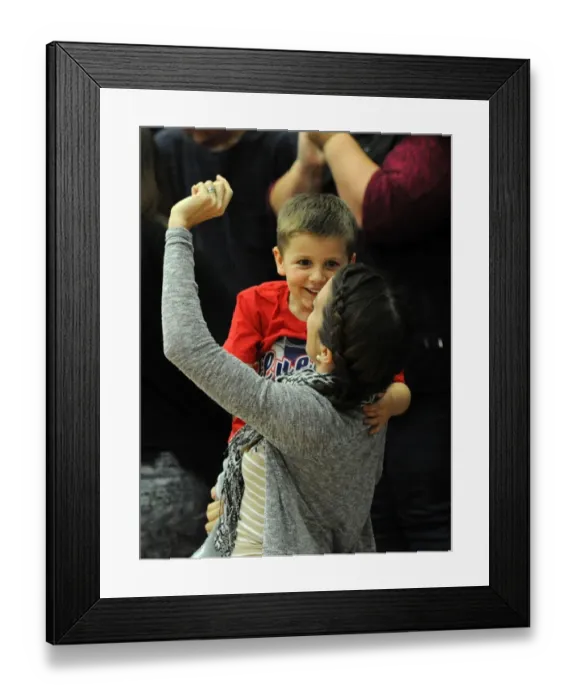 Framed Print : Bristol Flyers Triumph in British Basketball Cup: Euphoric Fans Celebrate Victory