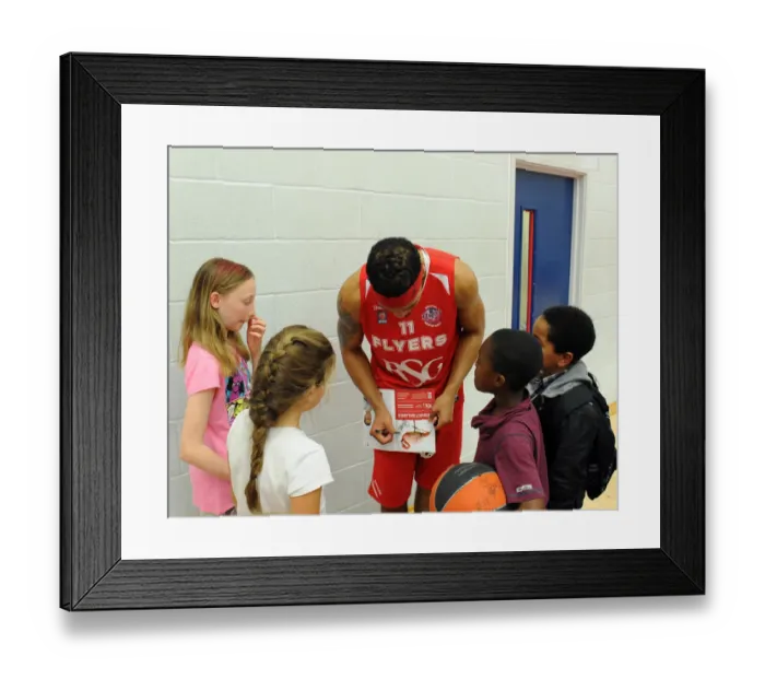 Framed Print : Bristol Flyers Basketball: Greg Streete Signs Autographs During BBL Cup Match Against Plymouth Raiders Framed Print : Bristol Flyers Basketball: Greg Streete Signs Autographs During BBL Cup Match Against Plymouth Raiders
