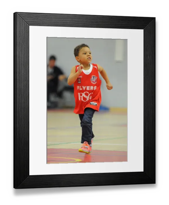 Framed Print : Intense Showdown: Bristol Flyers vs. Plymouth Raiders in British Basketball Cup
