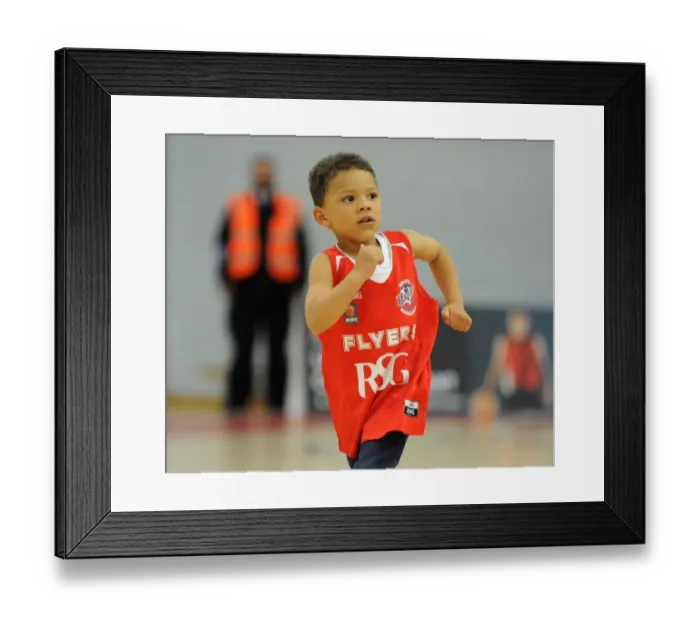 Framed Print : British Basketball Cup: A Showdown between Bristol Flyers and Plymouth Raiders - Flyers vs Raiders: Young Star in Action Framed Print : British Basketball Cup: A Showdown between Bristol Flyers and Plymouth Raiders - Flyers vs Raiders: Young Star in Action