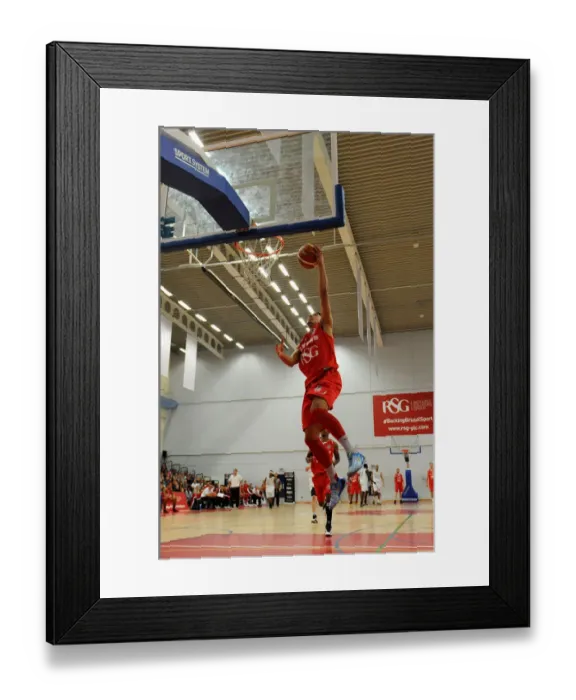 Framed Print : Bristol Flyers Roy Owen Scores the Winning Basket in British Basketball Cup: Flyers vs. Plymouth Raiders Framed Print : Bristol Flyers Roy Owen Scores the Winning Basket in British Basketball Cup: Flyers vs. Plymouth Raiders