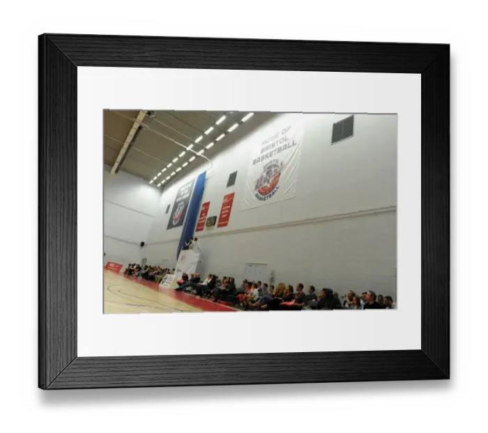 Framed Print : British Basketball Cup Showdown: Flyers vs. Raiders at Wise Campus