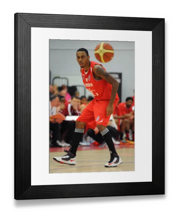 Framed Print : British Basketball Cup: Flyers vs. Raiders Showdown