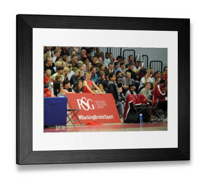 Framed Print : Young Fan Holds RSG Board at Bristol Flyers vs. Plymouth Raiders Basketball Game Framed Print : Young Fan Holds RSG Board at Bristol Flyers vs. Plymouth Raiders Basketball Game