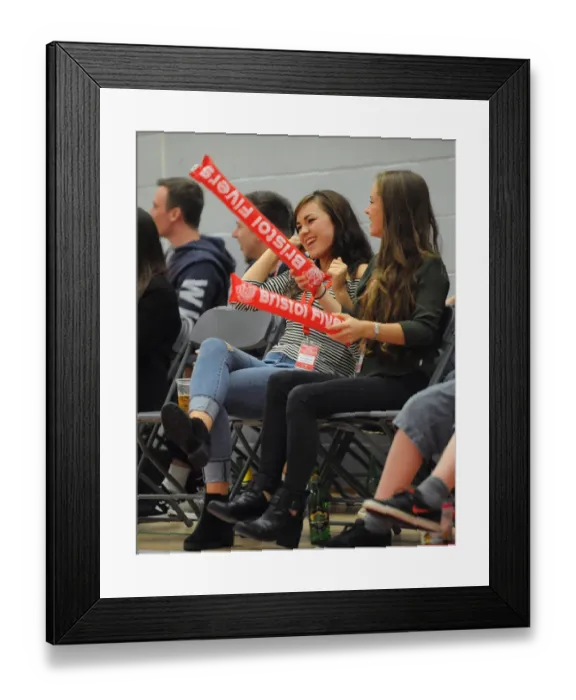 Framed Print : Bristol Flyers Fans Celebrate Basketball Victory over Plymouth Raiders Framed Print : Bristol Flyers Fans Celebrate Basketball Victory over Plymouth Raiders