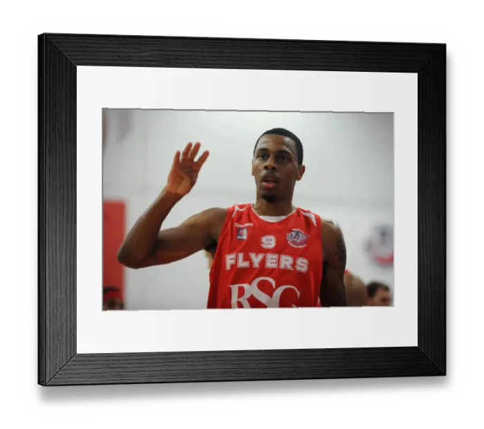 Framed Print : Bristol Flyers vs. Durham Wildcats: Intense Basketball Showdown Framed Print : Bristol Flyers vs. Durham Wildcats: Intense Basketball Showdown