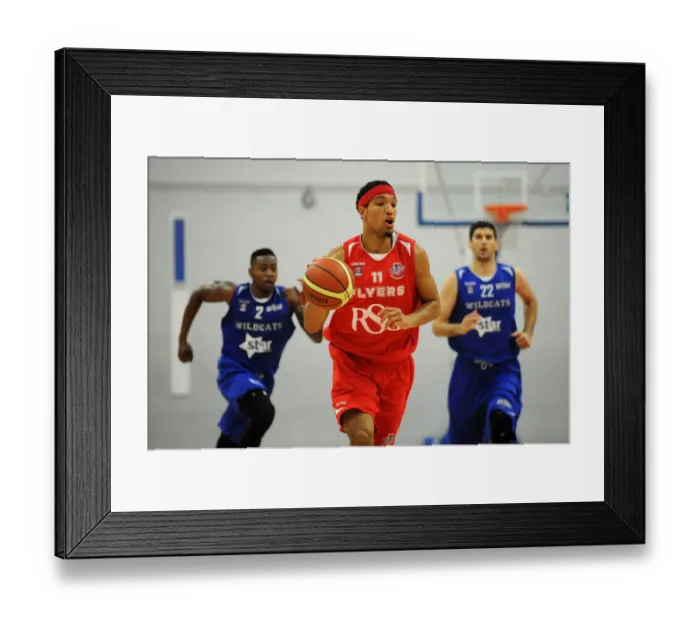 Framed Print : Bristol Flyers vs. Durham Wildcats Basketball Clash at SGS Wise Campus Framed Print : Bristol Flyers vs. Durham Wildcats Basketball Clash at SGS Wise Campus