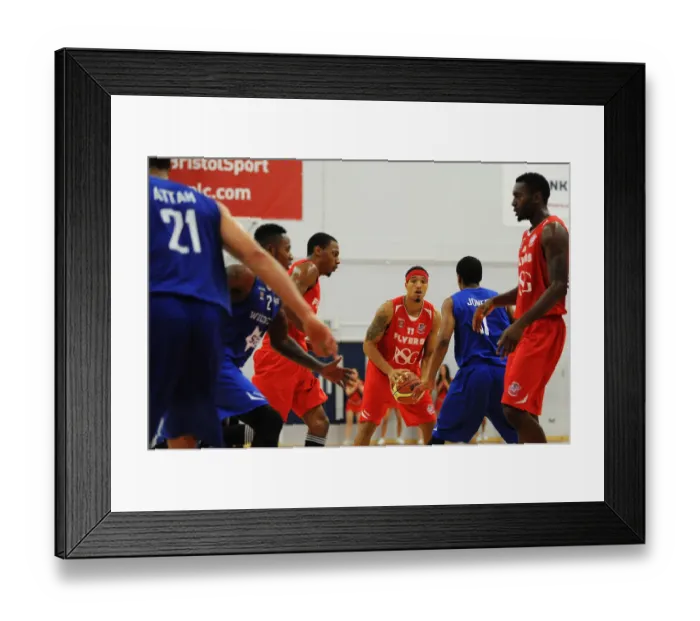 Framed Print : Bristol Flyers Greg Streete in Action against Durham Wildcats Framed Print : Bristol Flyers Greg Streete in Action against Durham Wildcats