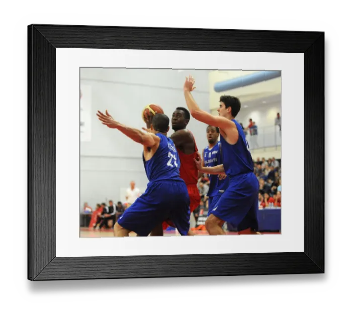 Framed Print : Bristol Flyers vs. Durham Wildcats: Intense Basketball Showdown Framed Print : Bristol Flyers vs. Durham Wildcats: Intense Basketball Showdown