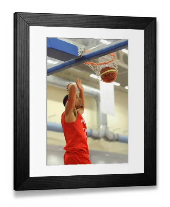 Framed Print : Bristol Flyers Greg Streete Sinks Game-Winning Basket Against Durham Wildcats