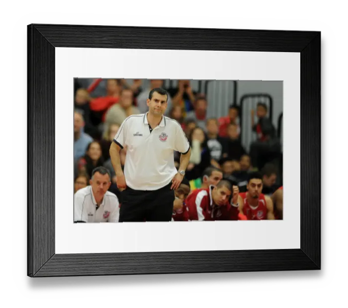 Framed Print : Bristol Flyers Coach Andreas Kapoulas in Action: Flyers vs Durham Wildcats, British Basketball League Framed Print : Bristol Flyers Coach Andreas Kapoulas in Action: Flyers vs Durham Wildcats, British Basketball League