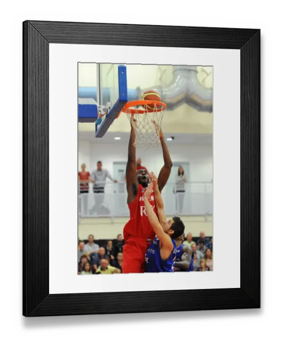 Framed Print : Bristol Flyers vs. Durham Wildcats: Intense Basketball Showdown at SGS Wise Campus Framed Print : Bristol Flyers vs. Durham Wildcats: Intense Basketball Showdown at SGS Wise Campus