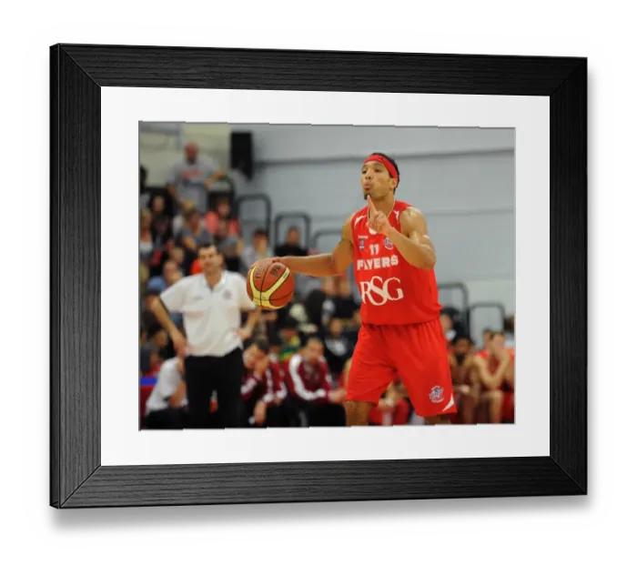 Framed Print : Intense Basketball Showdown: Flyers vs. Wildcats - Bristol Flyers in Action Framed Print : Intense Basketball Showdown: Flyers vs. Wildcats - Bristol Flyers in Action