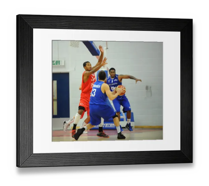 Framed Print : Intense Basketball Showdown: Flyers vs. Wildcats - Dwayne Lautier-Ogunleye in Action Framed Print : Intense Basketball Showdown: Flyers vs. Wildcats - Dwayne Lautier-Ogunleye in Action