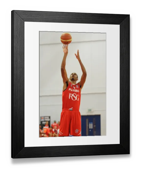 Framed Print : Thrilling Showdown: Flyers vs. Wildcats in British Basketball League Framed Print : Thrilling Showdown: Flyers vs. Wildcats in British Basketball League