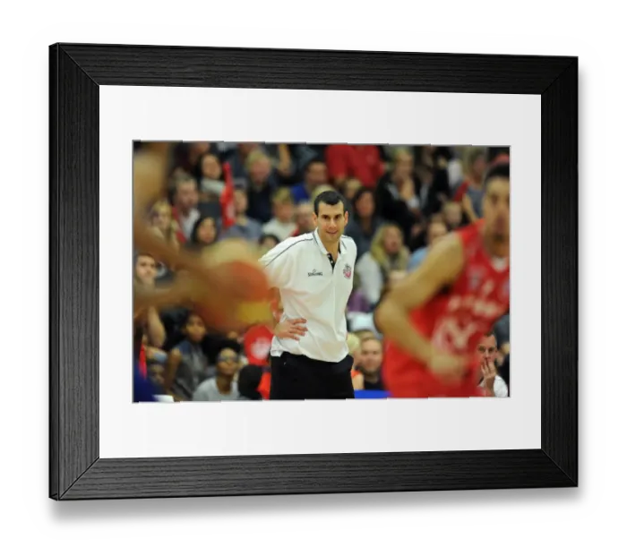 Framed Print : Andreas Kapoulas in Action: Leading the Charge for Bristol Flyers against Durham Wildcats Framed Print : Andreas Kapoulas in Action: Leading the Charge for Bristol Flyers against Durham Wildcats