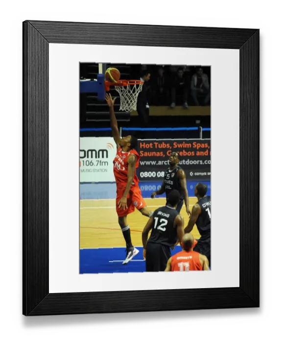 Framed Print : Intense Moment: Doug Herring Focuses in BBL Cup Match between Worcester Wolves and Bristol Flyers Framed Print : Intense Moment: Doug Herring Focuses in BBL Cup Match between Worcester Wolves and Bristol Flyers