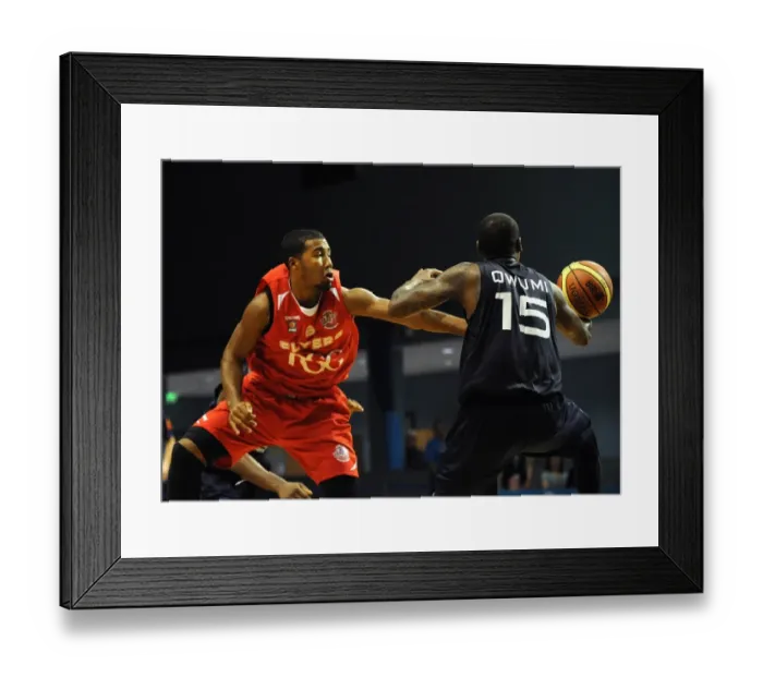 Framed Print : Intense Action: Worcester Wolves vs. Bristol Flyers in British Basketball League Cup - Dwayne Lautier-Ogunleye's Moment Framed Print : Intense Action: Worcester Wolves vs. Bristol Flyers in British Basketball League Cup - Dwayne Lautier-Ogunleye's Moment