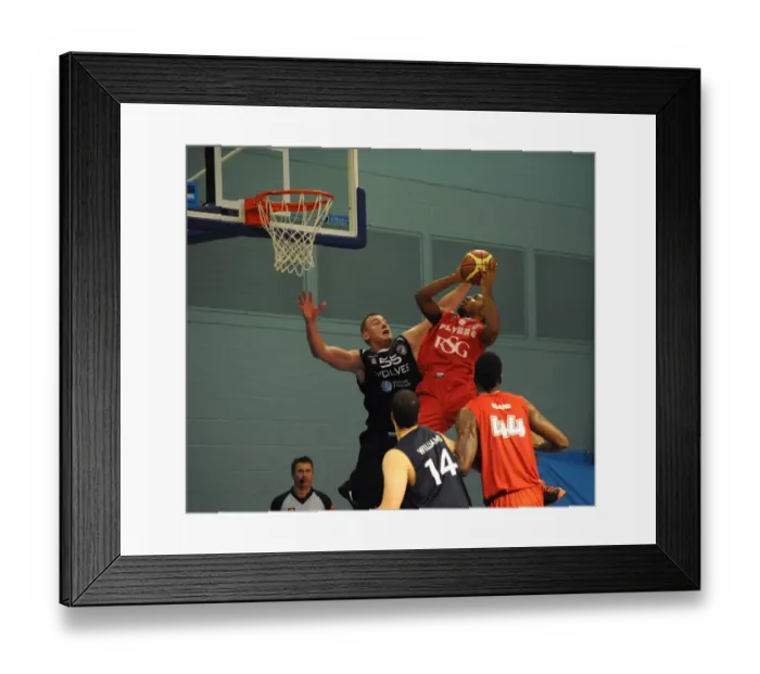 Framed Print : Bristol Flyers Take on Worcester Wolves in BBL Cup Match