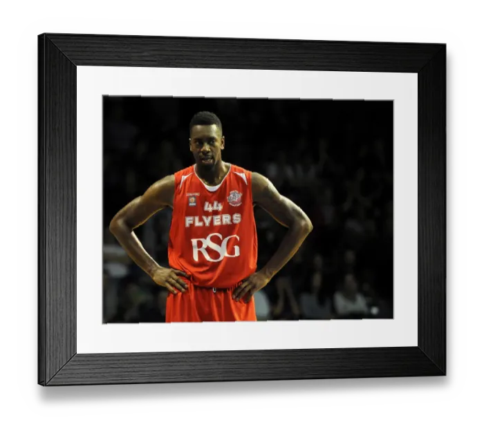 Framed Print : Intense Rivalry: Alif Bland of the Bristol Flyers Faces Off Against Worcester Wolves in British Basketball League Cup Framed Print : Intense Rivalry: Alif Bland of the Bristol Flyers Faces Off Against Worcester Wolves in British Basketball League Cup