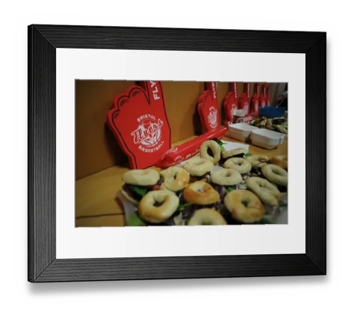 Framed Print : Intense Rivalry: Flyers vs. Sharks Basketball Showdown at SGS Wise Campus