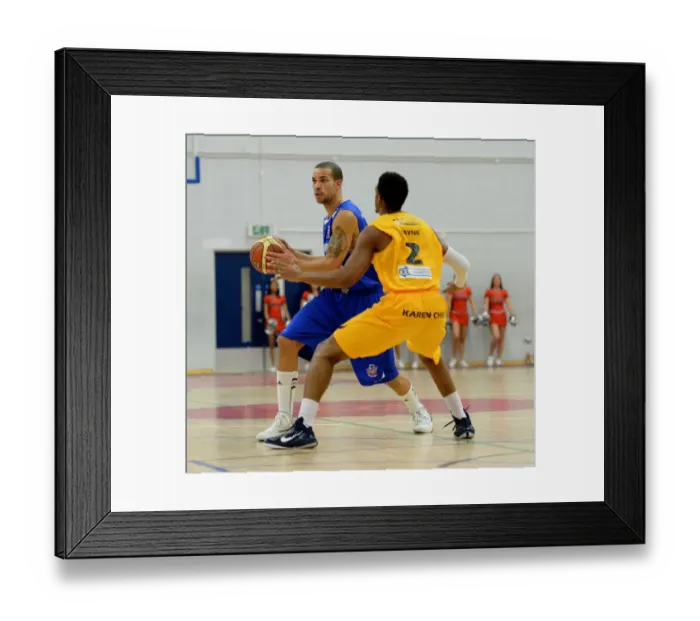 Framed Print : Intense BBL Action: Greg Streete Dishes Out a Pass for Bristol Flyers Against Sheffield Sharks Framed Print : Intense BBL Action: Greg Streete Dishes Out a Pass for Bristol Flyers Against Sheffield Sharks