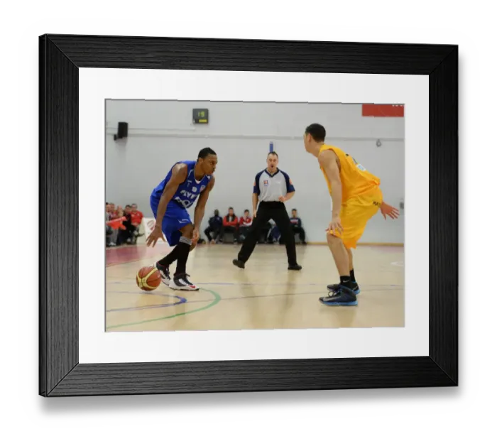 Framed Print : Bristol Flyers Doug Herring Charges Forward in Basketball Action Against Sheffield Sharks Framed Print : Bristol Flyers Doug Herring Charges Forward in Basketball Action Against Sheffield Sharks