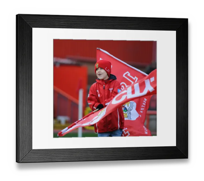 Framed Print : Flag-Bearing Moment: Bristol City vs Preston North End, Sky Bet League One (November 2014) Framed Print : Flag-Bearing Moment: Bristol City vs Preston North End, Sky Bet League One (November 2014)