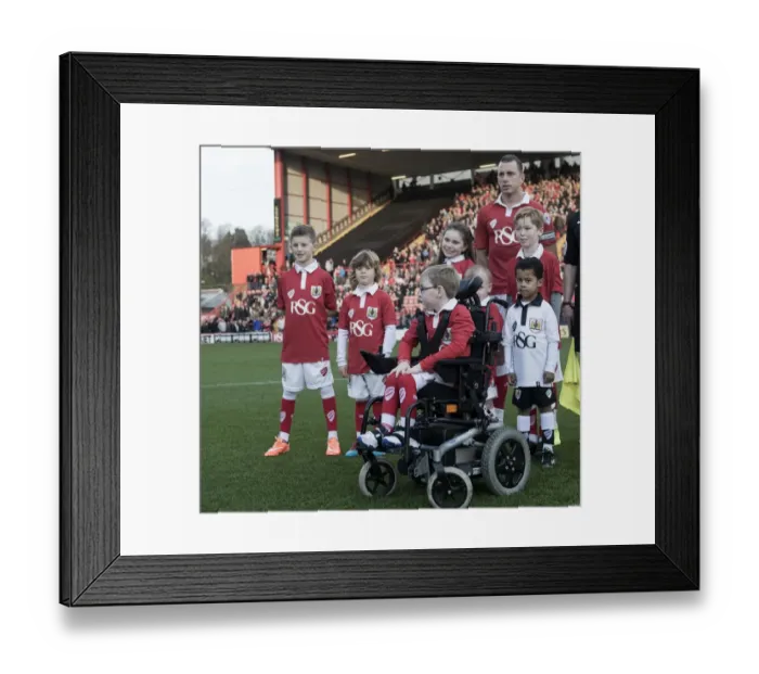 Framed Print : Intense Rivalry: Bristol City vs Preston North End Football Match at Ashton Gate - November 2014