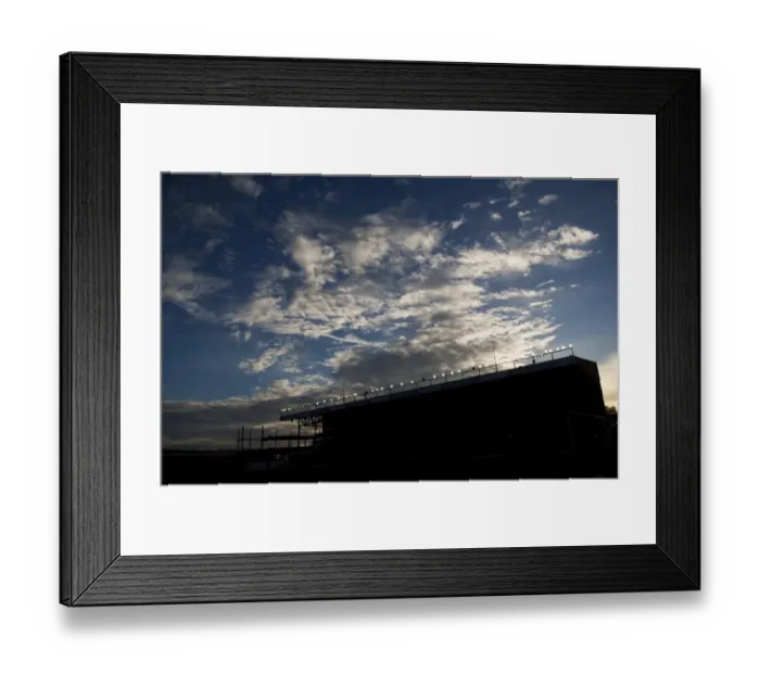 Framed Print : Sunset Over Ashton Gate: Bristol City vs Preston North End, 2014 Framed Print : Sunset Over Ashton Gate: Bristol City vs Preston North End, 2014