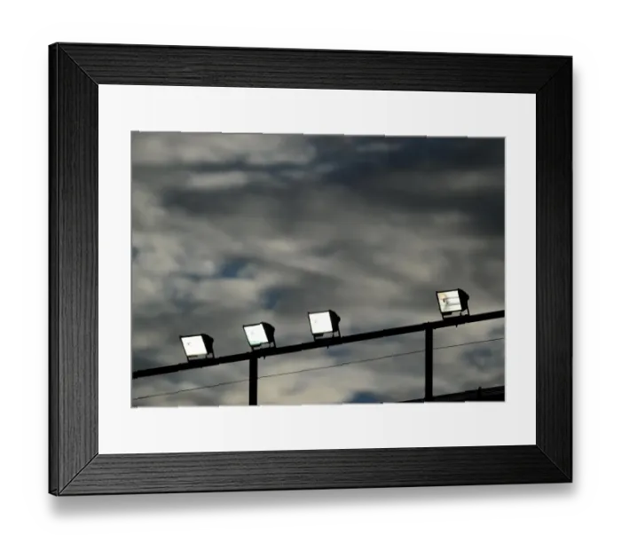 Framed Print : Floodlit Battle: Bristol City vs Preston North End at Ashton Gate, 2014