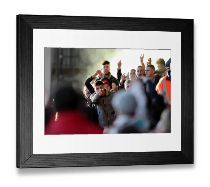Framed Print : Sea of Preston North End Fans Overwhelm Ashton Gate, 2014 Framed Print : Sea of Preston North End Fans Overwhelm Ashton Gate, 2014